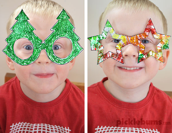 Free Printable: Christmas Glasses! 