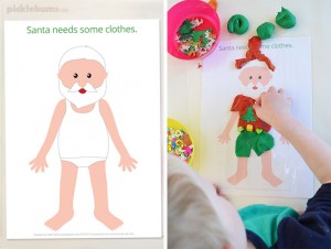 Free Printable Christmas Play Dough Mats - Picklebums