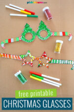 Free Printable Christmas Glasses! - Picklebums