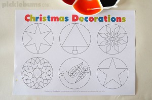 Make an Easy Christmas Garland - Free Printable - Picklebums