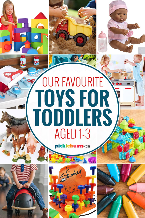collage of images of toys for toddlers