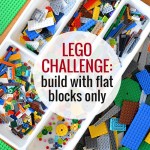 Flat Lego Challenge - what would your kids build if they could only use flat pieces?