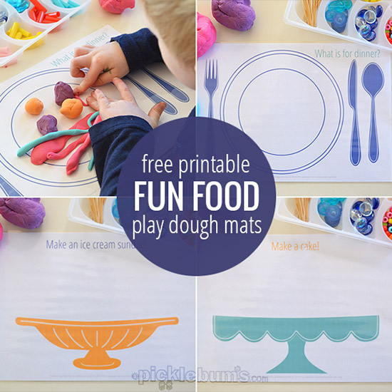 Free printable play dough mats - print all of our play dough mats for loads of play dough fun!