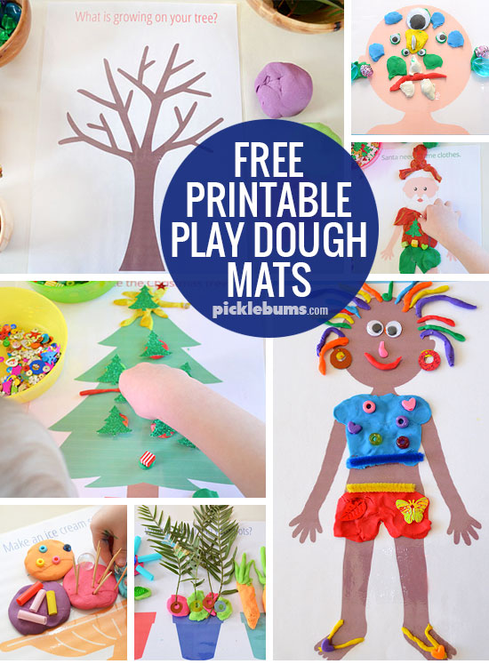 Free printable play dough mats - print all of our play dough mats for loads of play dough fun! 