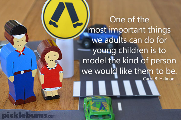 Five Ways Parents Can Help Teach Kids abut Road Safety - plus free printable road signs!