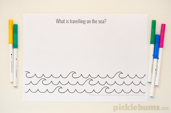 Sea drawing prompts - free printable! 