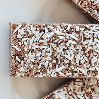 Chocolate Coconut Bars - easy to make, wheat-free, nut-free and refined sugar-free and really really yum!