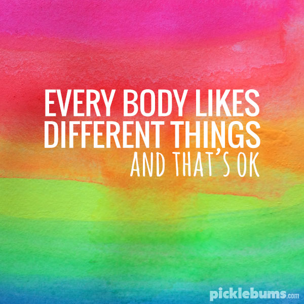 Everybody Likes Different Things - how a little made up song taught my kids something important.
