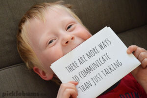 There are more ways to communicate with our kids than just talking.