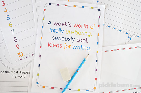 creative writing ideas for children