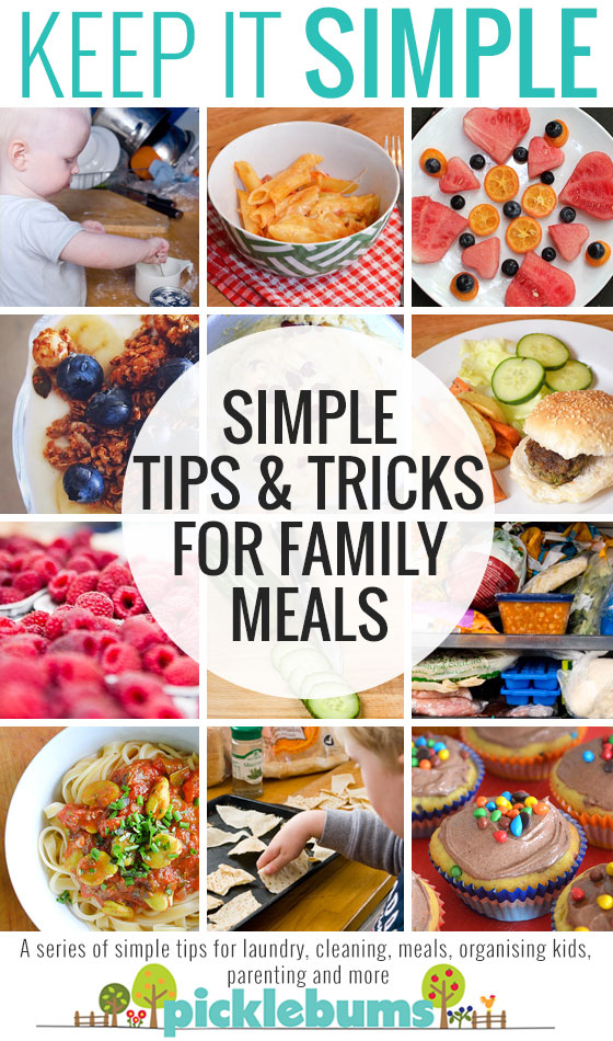 Simple tips and tricks for family meals 
