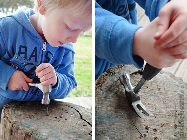 Woodworking with kids - what to put in a DIY kids woodworking set and how to use it