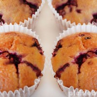 Lemon and berry muffins - a quick and easy Monday morning treat