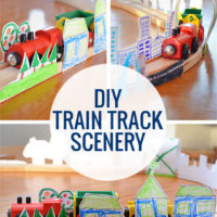Make your own train track scenery!
