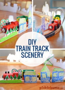 Make your own train track scenery!