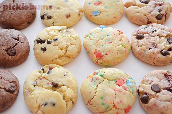 Try this easy freezable cookie recipes - it makes lot of cookie dough quickly and easily!