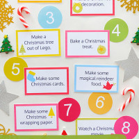 Free printable advent activity cards - make your own countdown to Christmas