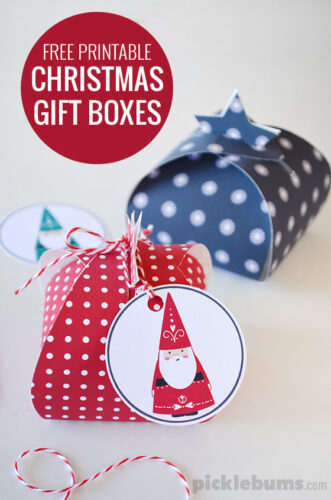Free Printable Christmas Gift Boxes - Picklebums