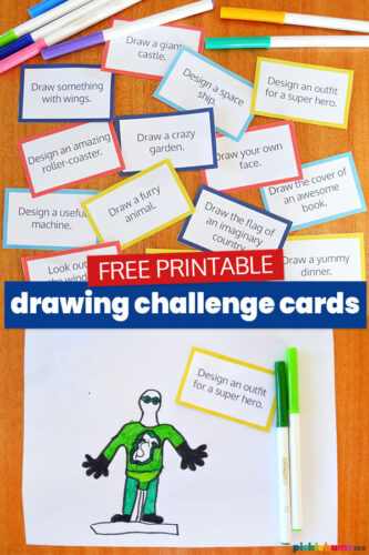 Free Printable Drawing Challenge Cards - Picklebums