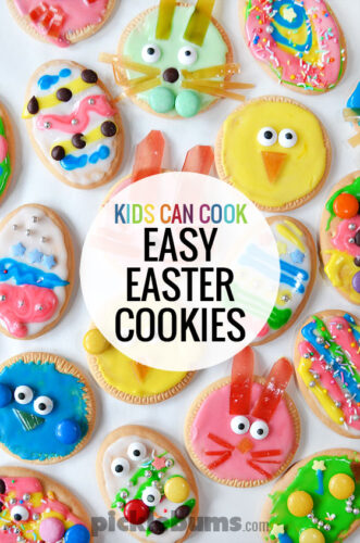 The easiest Easter cookies ever! No cooking, perfect for kids of all ages!