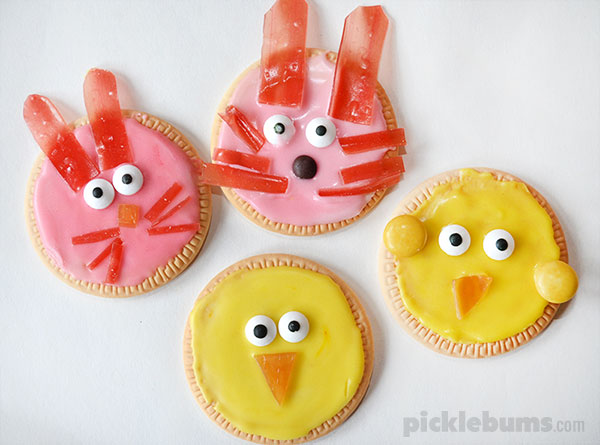 The easiest Easter cookies ever! No cooking, perfect for kids of all ages!