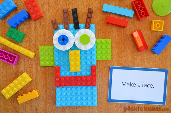 Free printable building challenge cards - great for Legos and all kinds of construction toys 