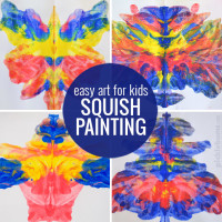 Squish Painting! An easy art activity that never gets old!