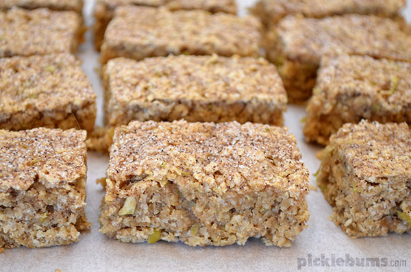Apple and Oat bars - delicious chewy treats