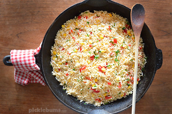 Mexi Fried Rice - a quick, easy, and budget friendly family meal