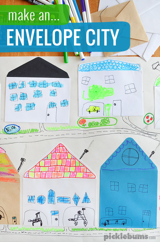 Make an envelope city! 