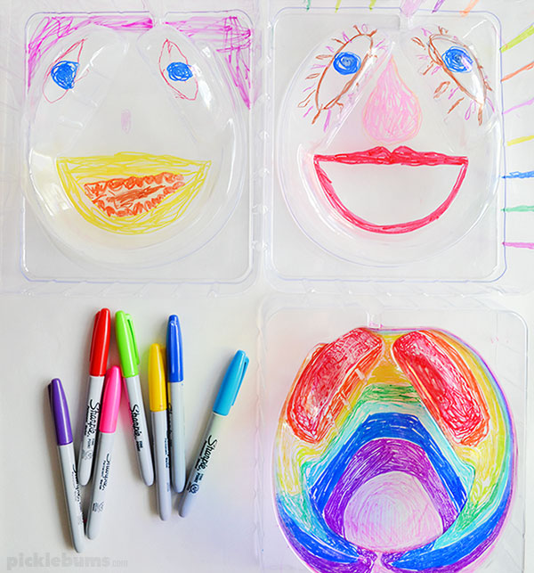 See-through Drawing - an easy art activity for kids