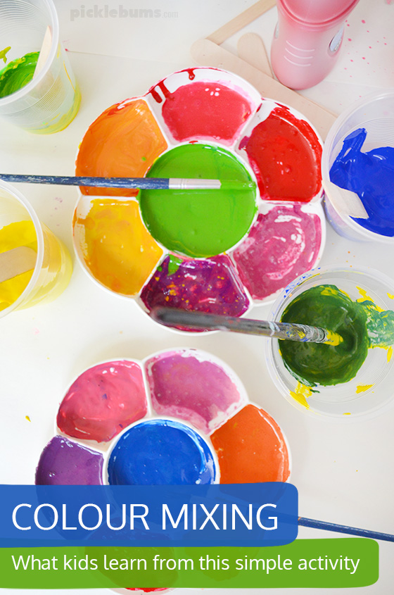 Colour Mixing - what kids learn from this simple process art activity