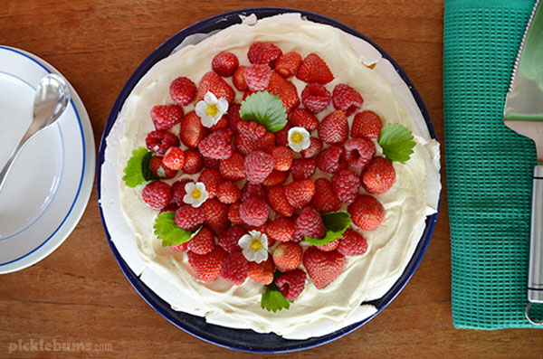 Easy pavlova recipe - just chcuk everything in a bowl and mix