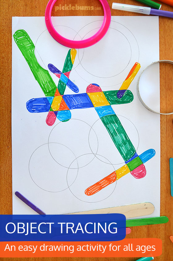 Object tracing - an easy drawing activity that works for multi ages 
