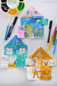 My House drawing prompt - download this free printable and draw your house, with you in it!