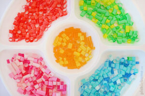 Straw mosaic art - supplies