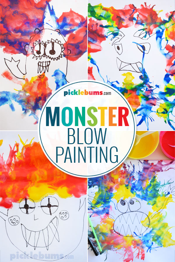 monster blow paint pictures