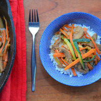 Cumin, garlic and beef stir fry - a super quick and easy family meal