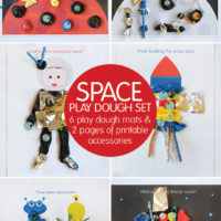 Space Place Dough! 6 Space themed play dough mats plus 2 pages of space accessories.