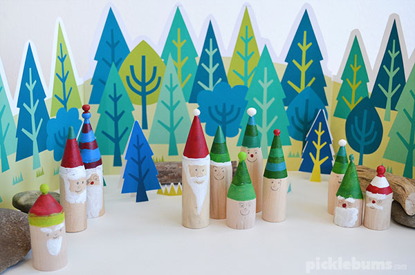 Make your own gnome forest with our free printable forest set 