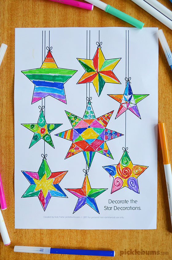 Design a decoration - free printable drawing prompts!