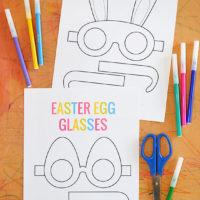 Free printable Easter glasses to make