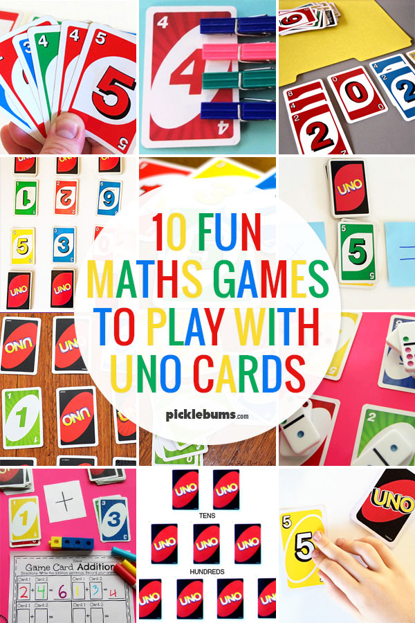 Ten fun maths games you can play with Uno cards
