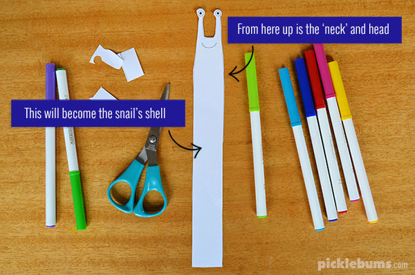 How to make a rolled paper snail