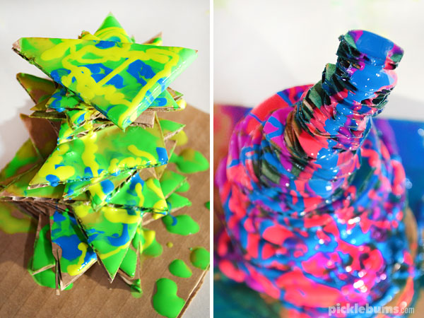 Make a Stacked Cardboard Sculpture - an epicly cool art activity for kids