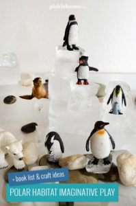 Polar Habitat Imaginative play - plus lots of books and craft ideas for the Arctic and Antarctic