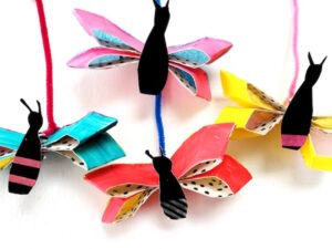 Eric Carl inspired paper plate butterfly