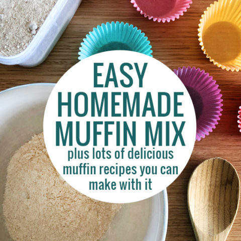 Easy homemade muffin mix, plus lots of fmuffin recipes you can make with it