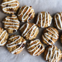 Carrot and oat cookies