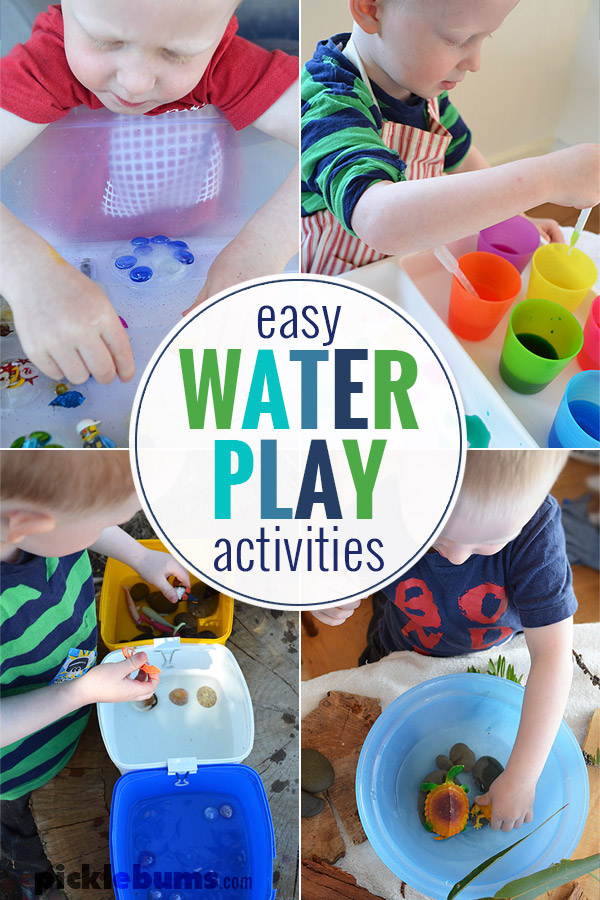 12 Easy Water Play idas for kids